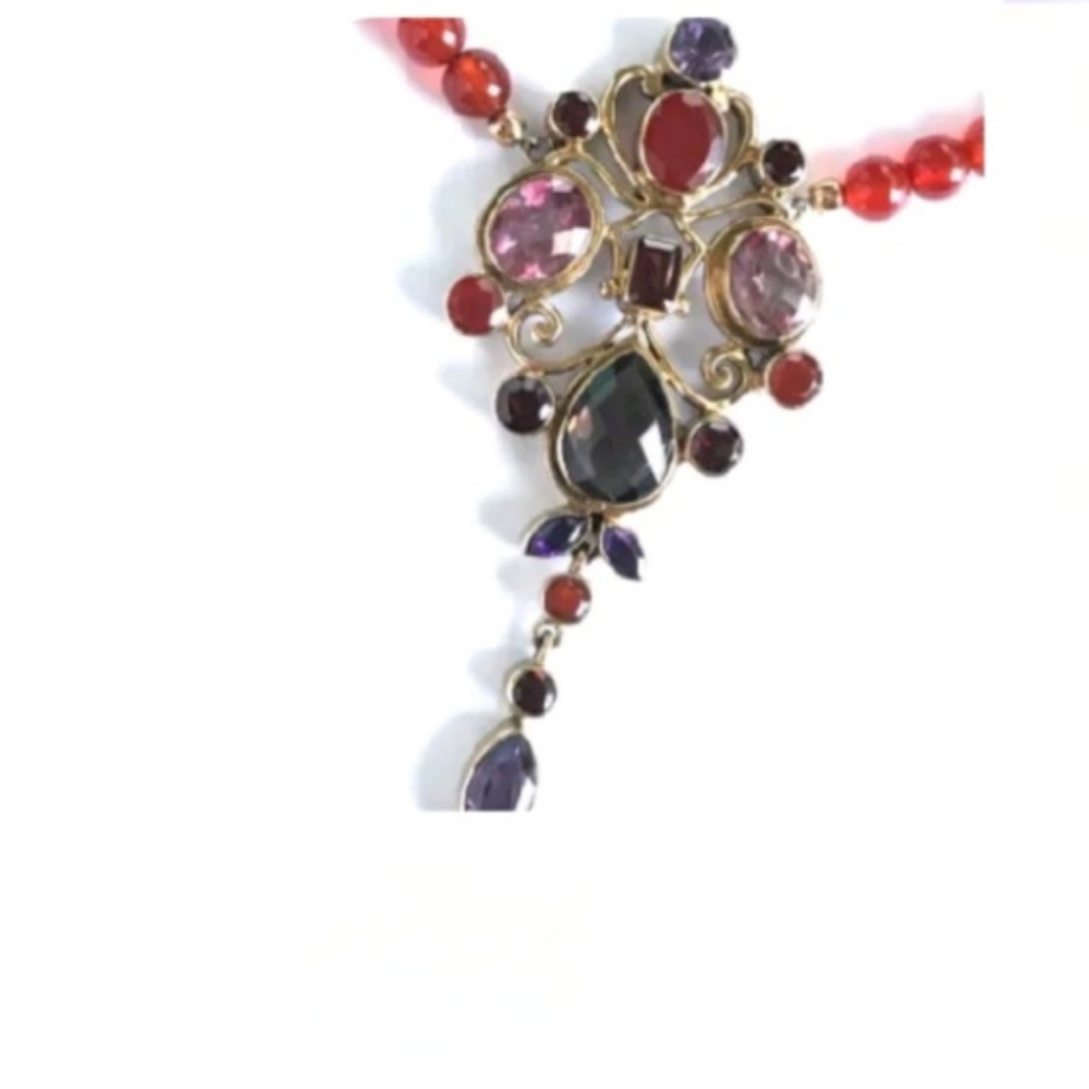 Nicky Butler Carnelian Amethyst Garnet Bronze Collection NB Necklace Designer - Picture 8 of 12